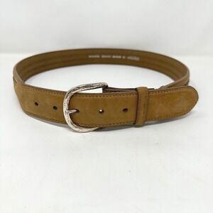 Nocona‎ Belt Co Leather Belt Mens 36 Tan Southwestern Woven Inlay Cowboy
